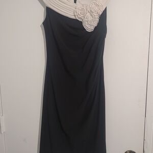 Jessica Howard Blue and Purple One Shoulder Sheath Dress